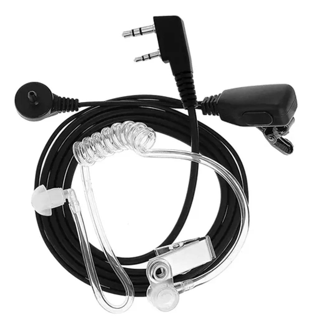 Auricular Manos Libres Tipo Escolta con Tubo Acústico Transparente