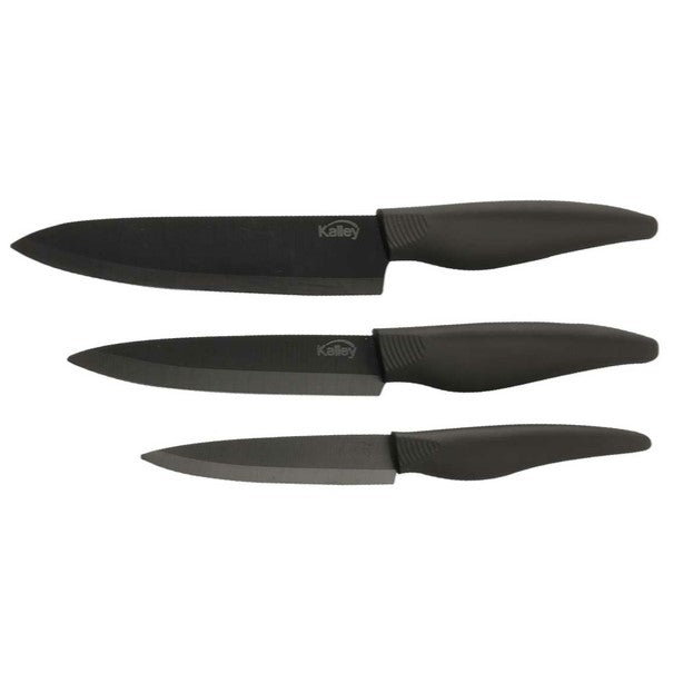 Set Cuchillos Kalley en Cerámica 3pcs K-HCC3N Chef, Multitareas y Pelador