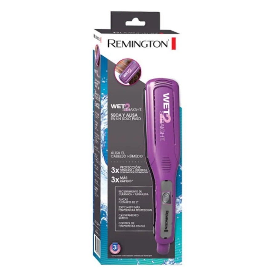Plancha para Cabello Remington Wet2Straight S8001P Placas Cerámica