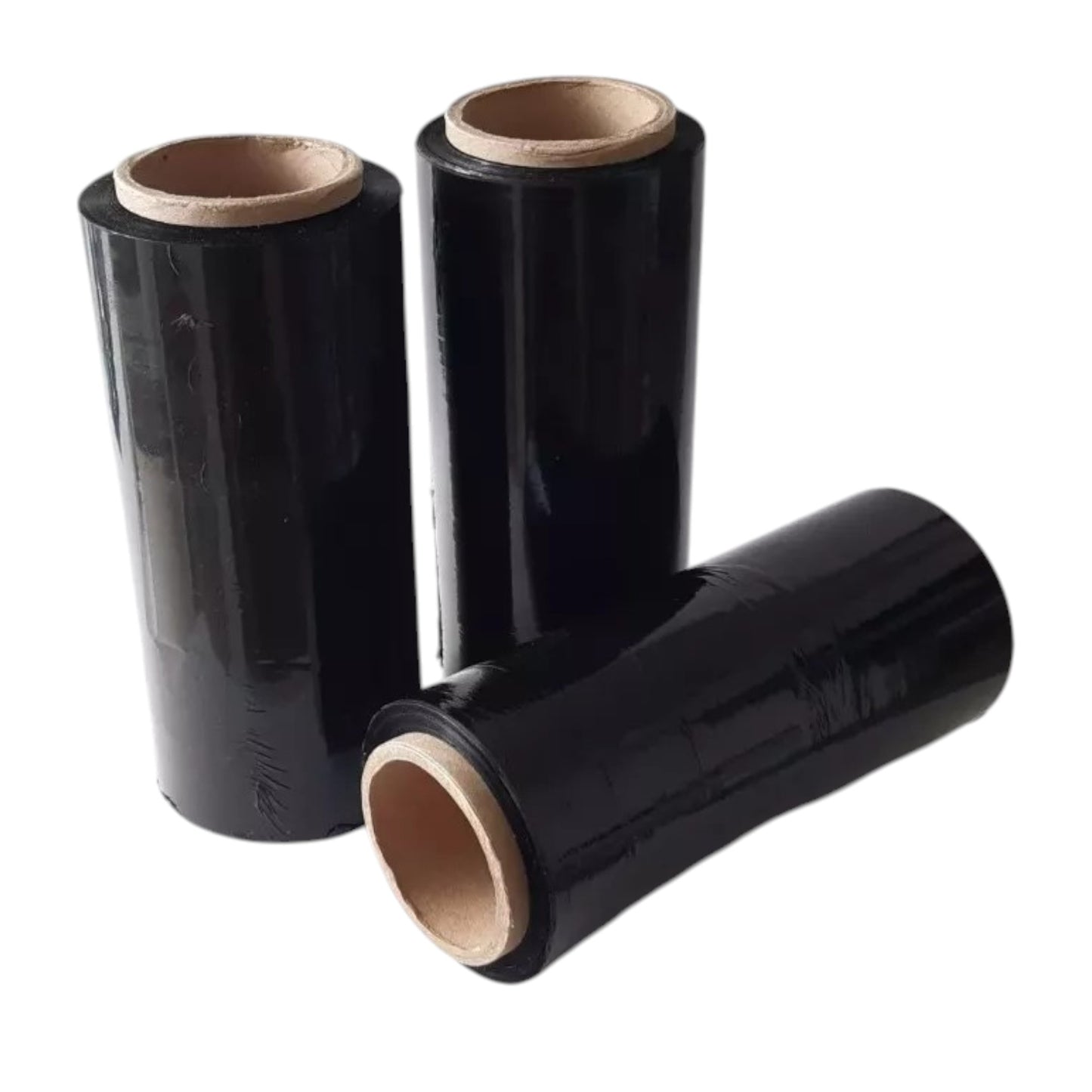 Pack x3 rollos de plástico vinipel stretch 30cm x 300m Negro