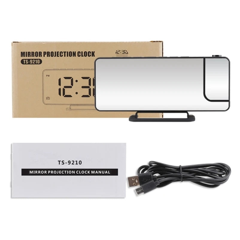 Reloj De Proyección Digital Con Alarma, Temperatura Y Humedad