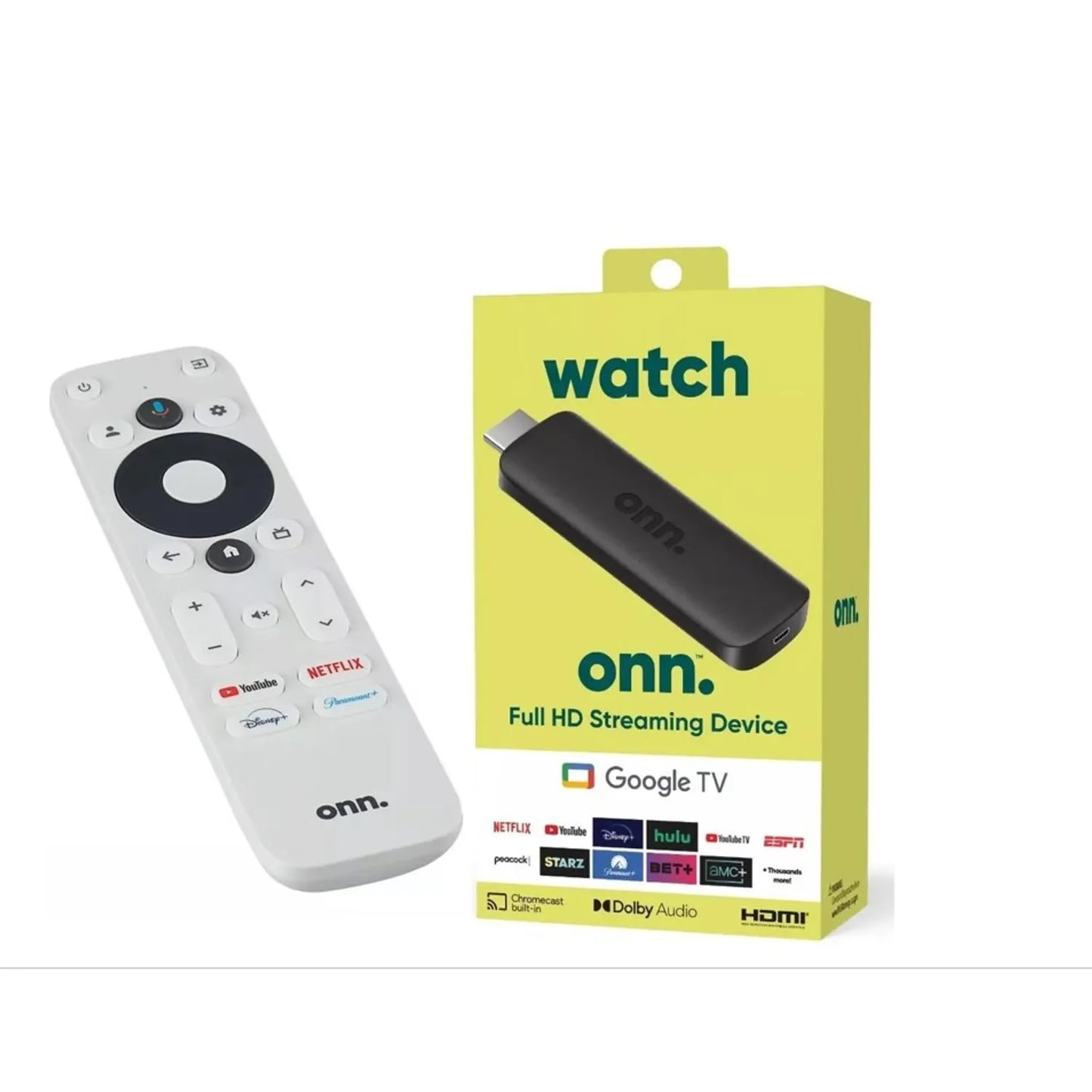 Convertidor TV Streaming Watch Onn Full HD Android Control