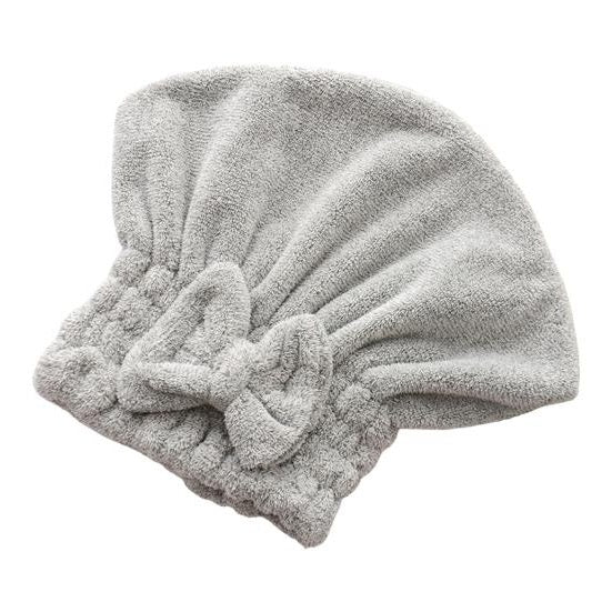 Toalla para el cabello microfibra tipo gorro secado rápido