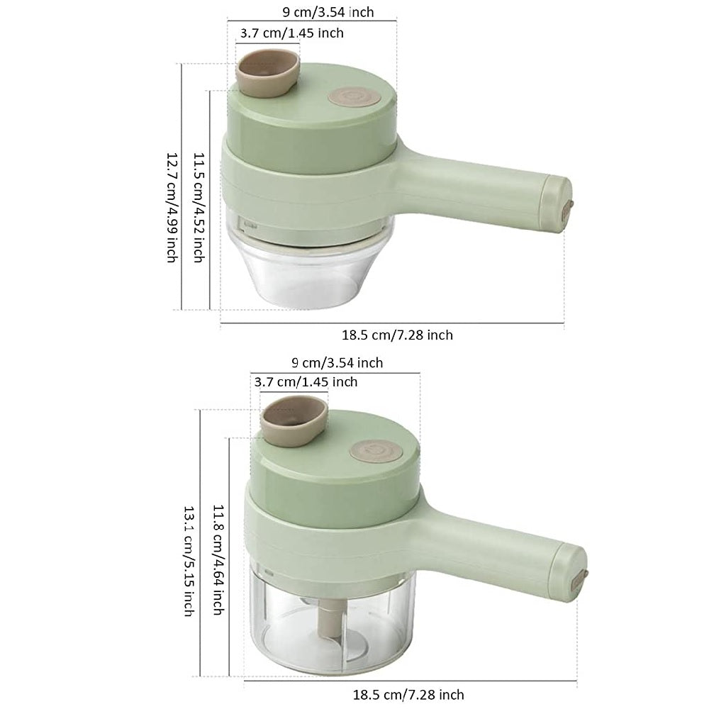 Picador procesador multifuncional recargable 4 en 1