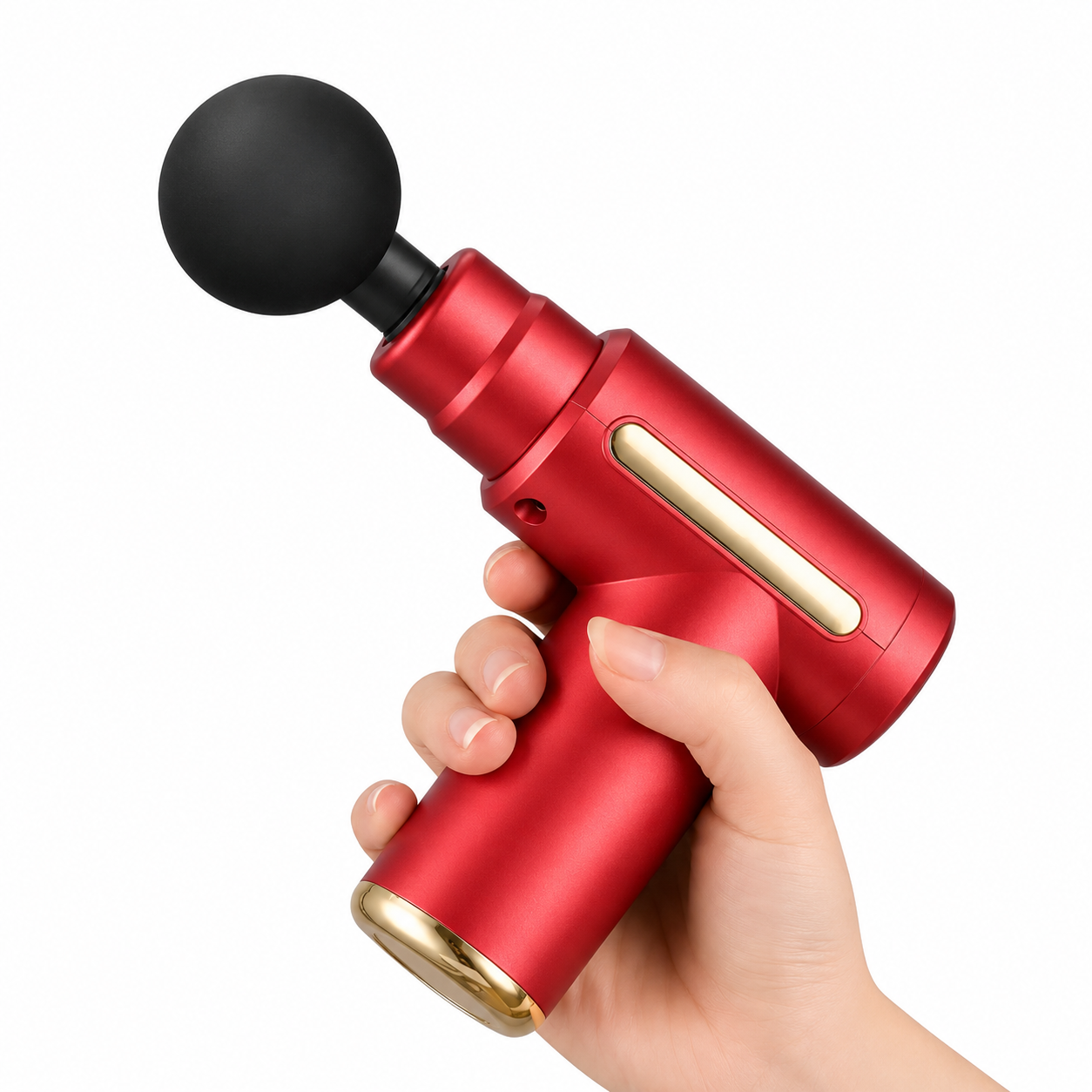 Pistola Masajeadora Muscular Digital con 6 Niveles 4 Cabezales