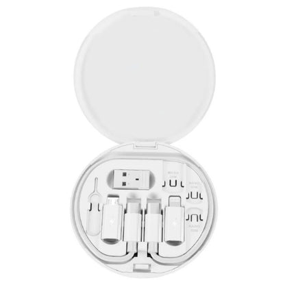 Kit Multifuncional de Datos y Carga Viajero 60W Estuche 7 en 1