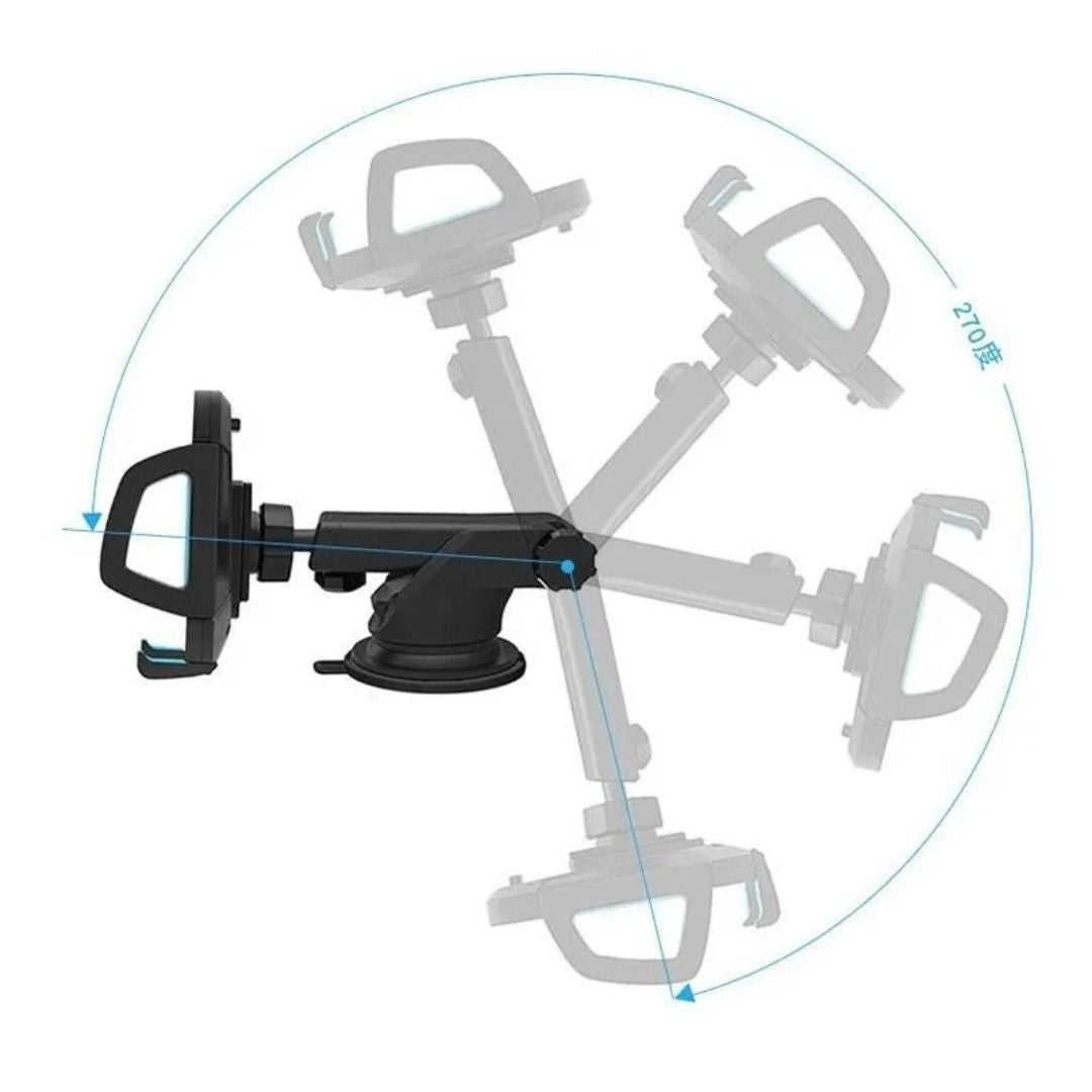 Soporte Celular Carro RT-H02 Brazo Giratorio 360 Con Ventosa