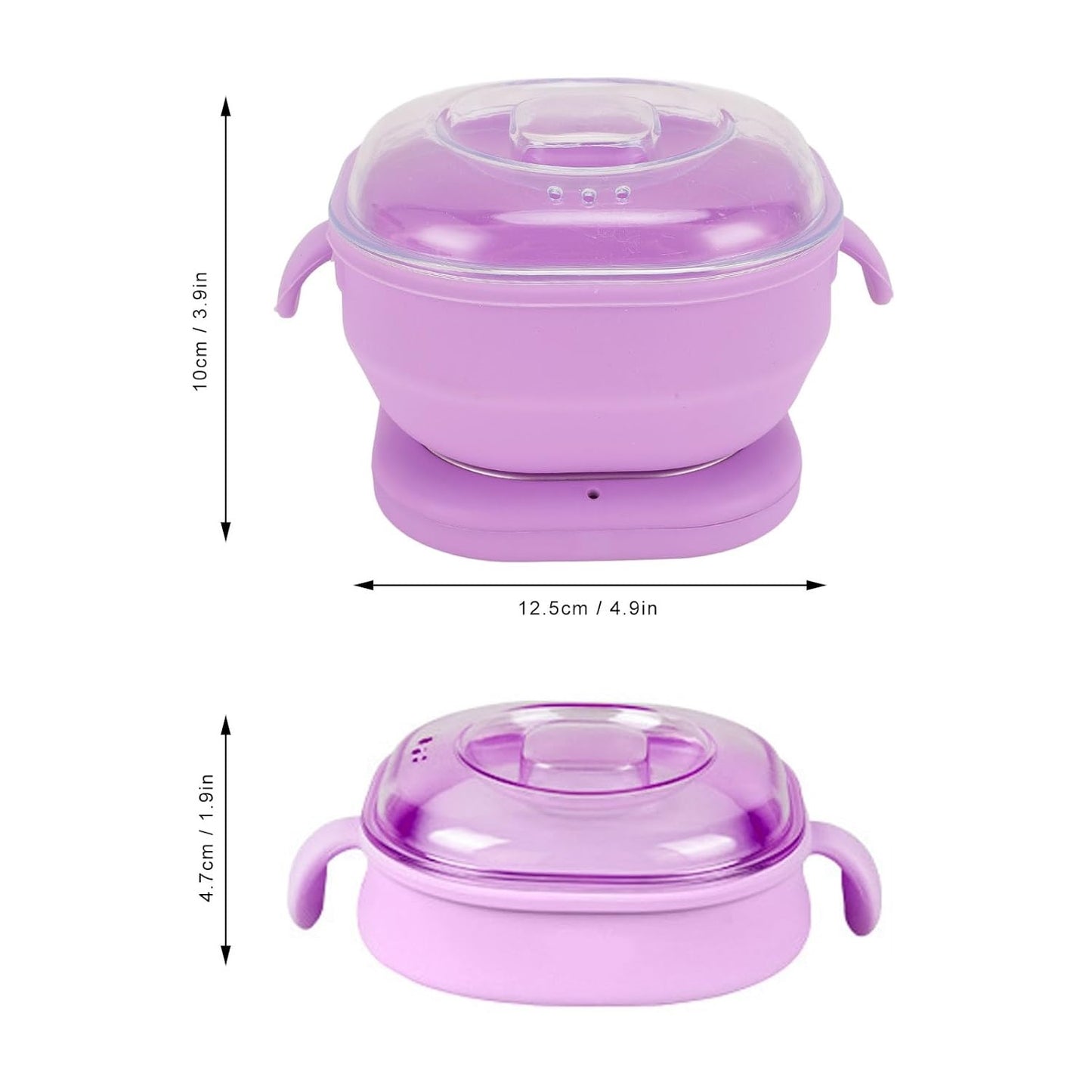 Olla Calentador de Cera Silicona Plegable Máquina de Depilación Eléctrica