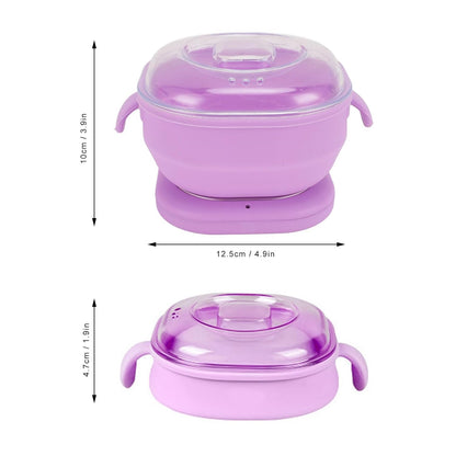 Olla Calentador de Cera Silicona Plegable Máquina de Depilación Eléctrica