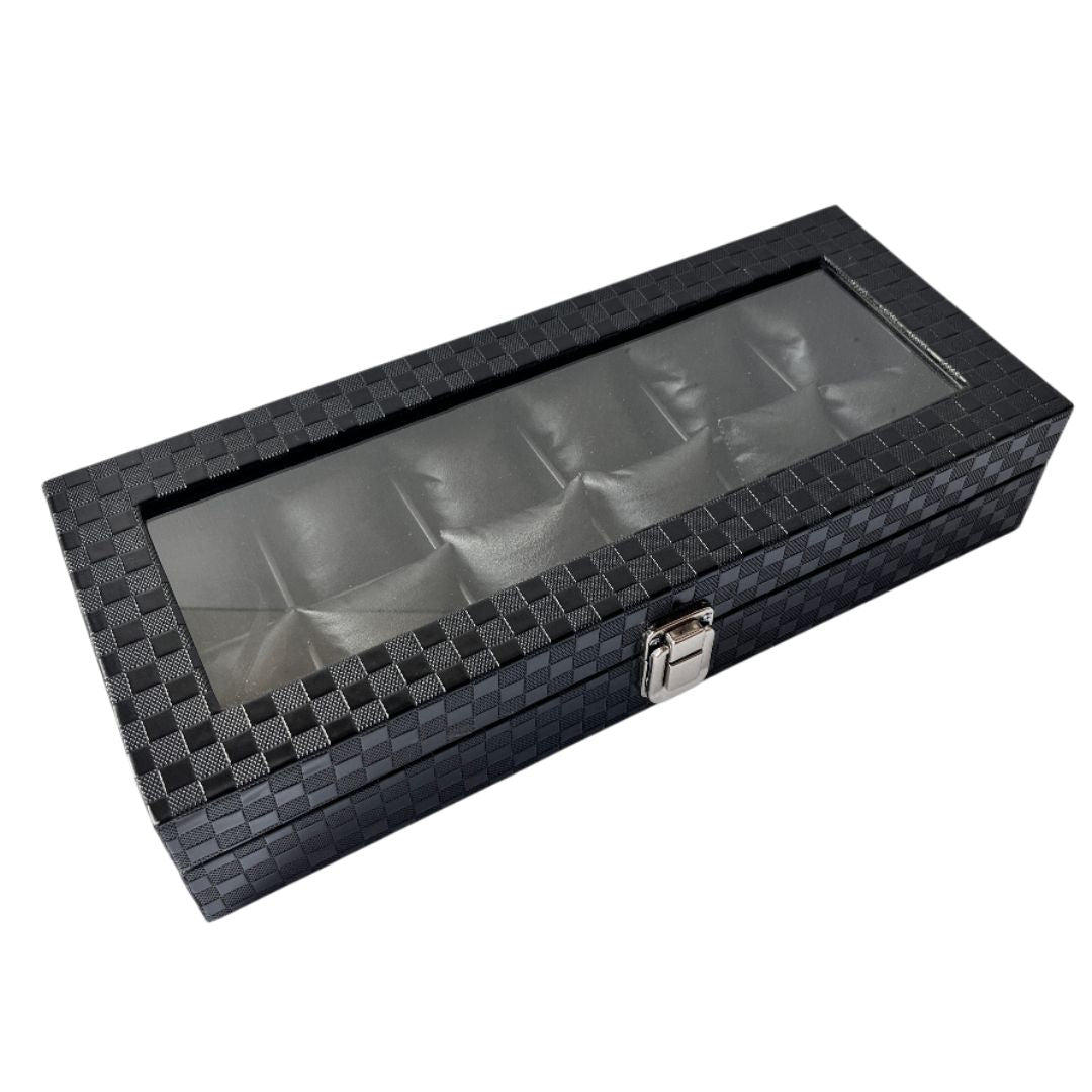 Caja Relojera Organizador 12 puestos Flipp Cuero Para Relojes