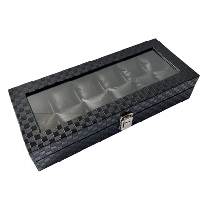 Caja Relojera Organizador 12 puestos Flipp Cuero Para Relojes