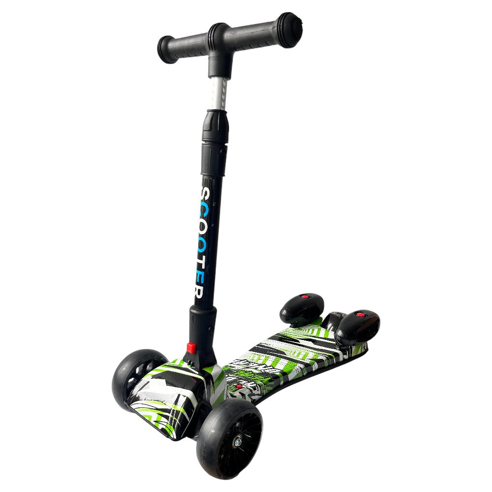 Patineta Infantil H02 con Humo, Bluetooth, Música y Luces LED, Tres ruedas