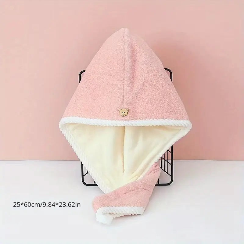 Toalla turbante de microfibra para el cabello secado rápido