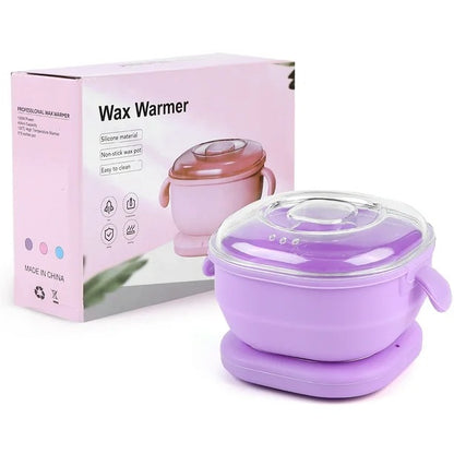 Olla Calentador de Cera Silicona Plegable Máquina de Depilación Eléctrica