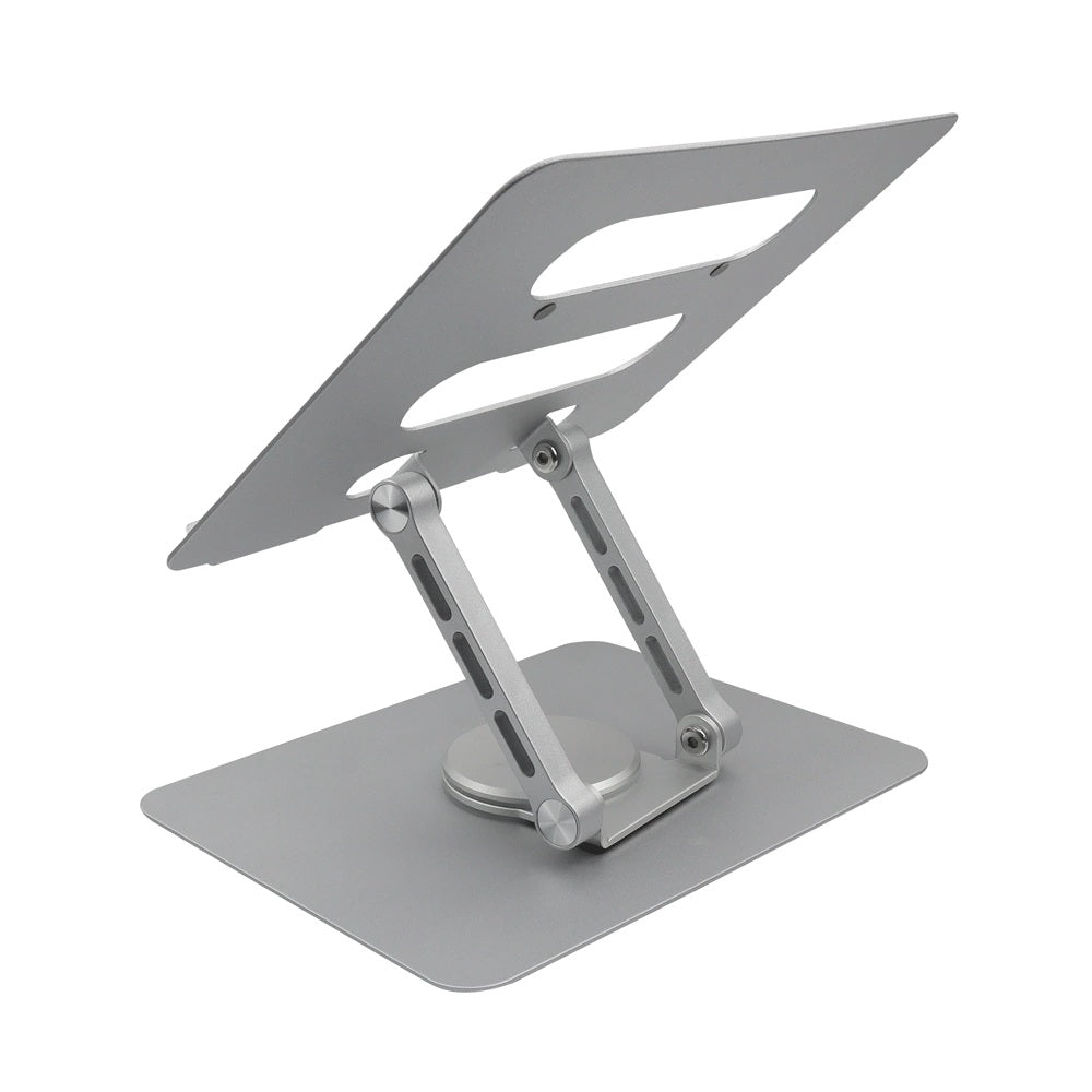 Soporte base de aluminio para computador y tablet giratoria 360° Plegable