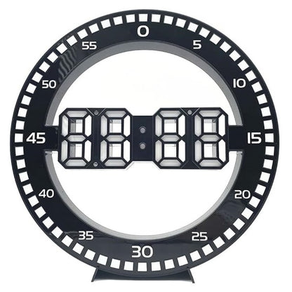 Reloj de Pared y Mesa Digital LED Circular con Alarma y Fecha DS3668L