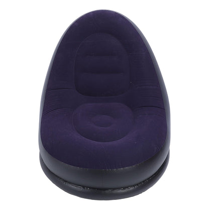 Sillón inflable portátil para adultos con reposa pies comodidad