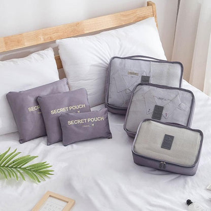Juego de bolsas organizadoras de viaje 6 piezas impermeable para maleta