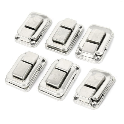 Chapas de Cierre Metálicas para Cajas Pack x6 Hebilla Palanca (27x40mm)
