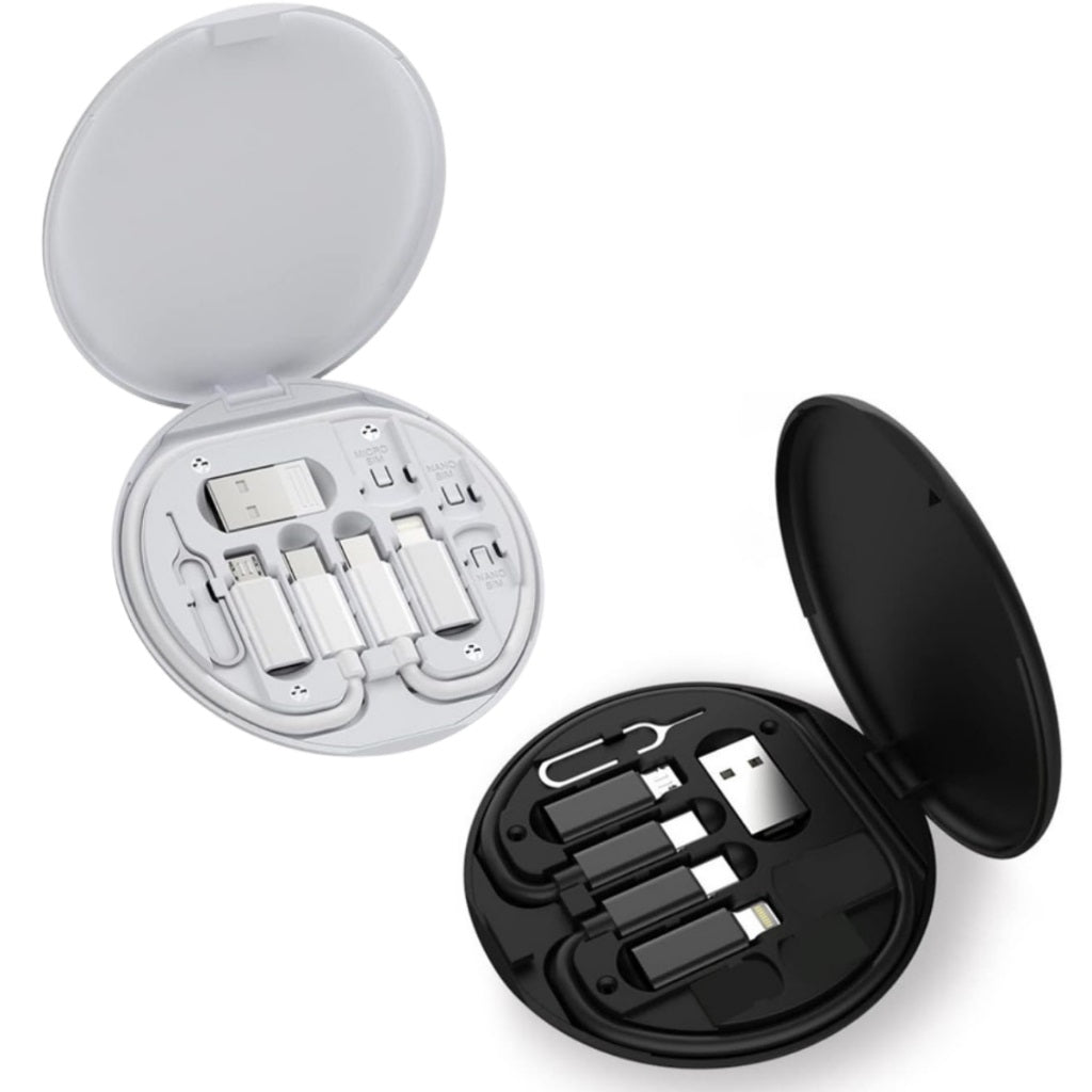 Kit Multifuncional de Datos y Carga Viajero 60W Estuche 7 en 1