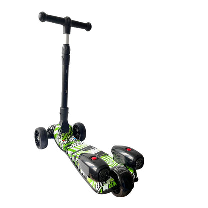 Patineta Infantil H02 con Humo, Bluetooth, Música y Luces LED, Tres ruedas