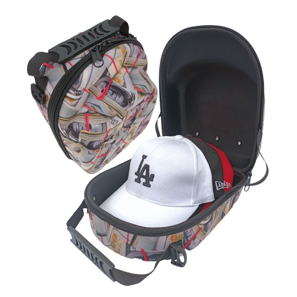 Bolso porta gorras maleta de viaje capacidad para 8 correa manos libre