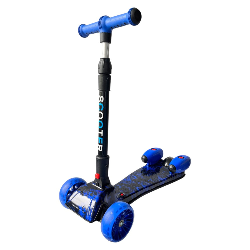 Patineta Infantil H02 con Humo, Bluetooth, Música y Luces LED, Tres ruedas