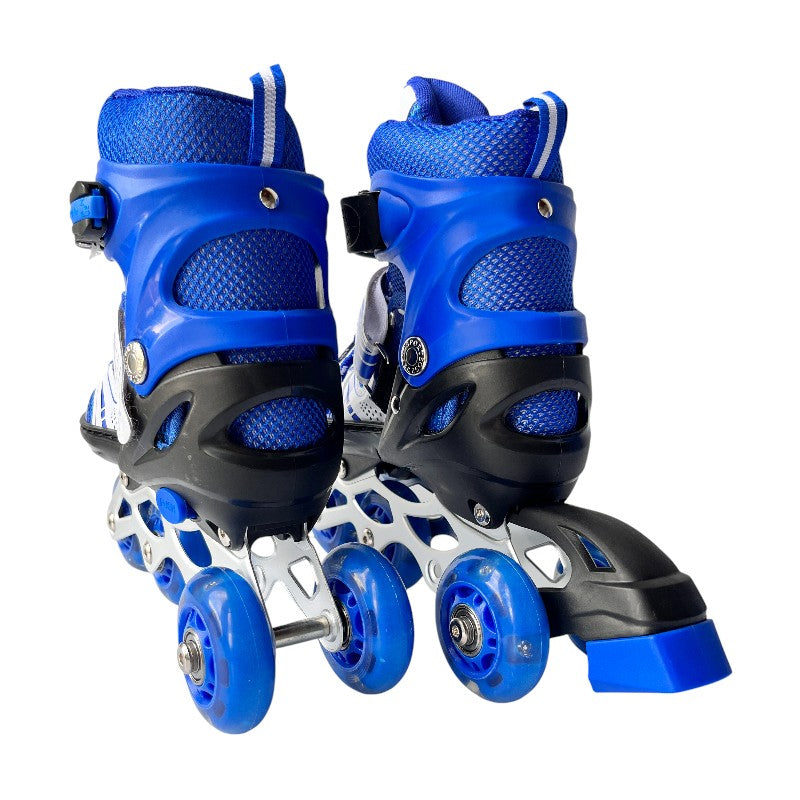 Kit De Patines En Línea Con Luces Led Llantas Traseras y Maleta Talla S (29 33) Lg03A