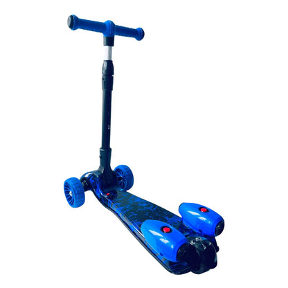 Patineta Infantil H02 con Humo, Bluetooth, Música y Luces LED, Tres ruedas