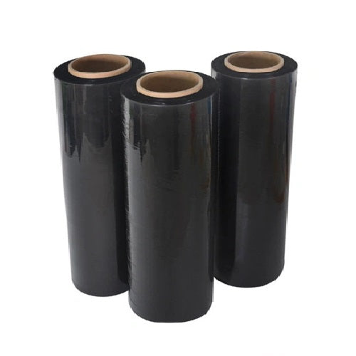 Pack x3 rollos de plástico vinipel stretch 30cm x 300m Negro