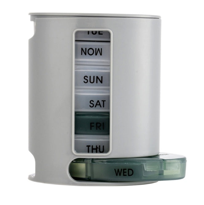 Pastillero Organizador Semanal de Pastillas 7 Compartimentos Dispensador