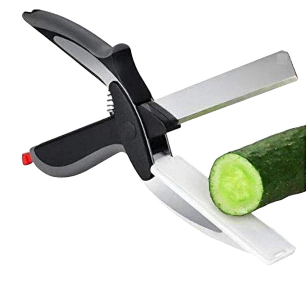 Tijeras De Cocina Y Cuchillo 2 En 1 Multifuncional