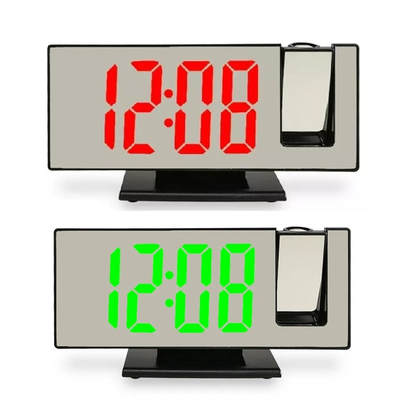 Reloj De Proyección Digital Con Alarma, Temperatura Y Humedad