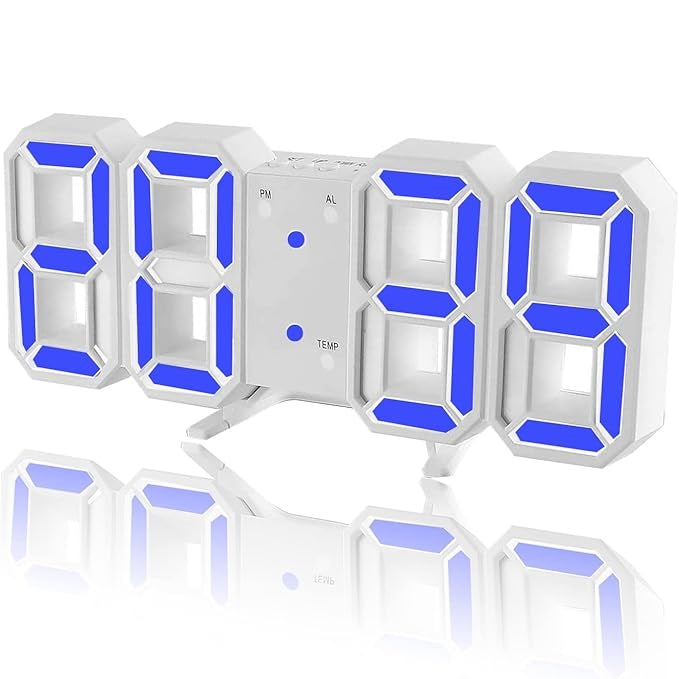 Reloj digital 2105 luces LED con despertador y sensor de voz