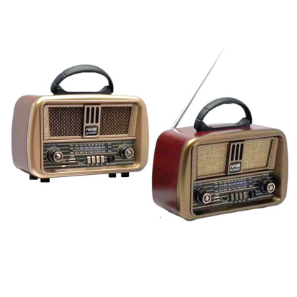 Parlante vintage recargable con USB FM bluetooth FX 172