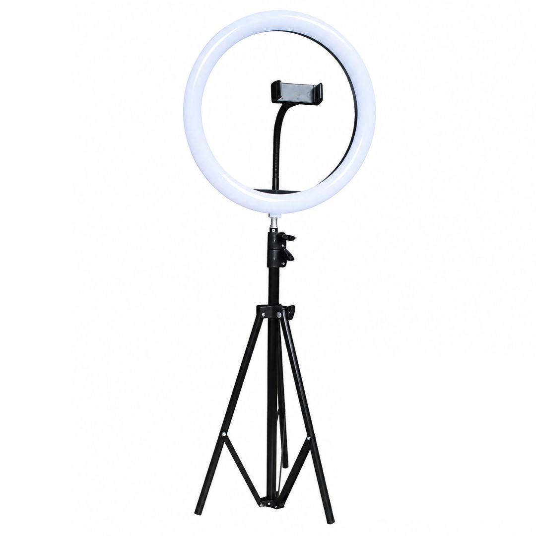 Aro de Luz LED 36 cm con Trípode y Soporte Celular Profesional