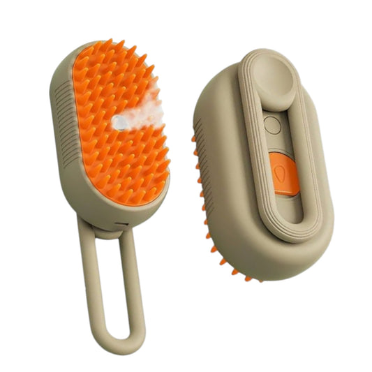 Cepillo Electrico Para Mascotas Spray Humidificador Masajeador 3 en 1