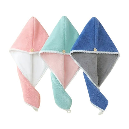 Toalla turbante de microfibra para el cabello secado rápido