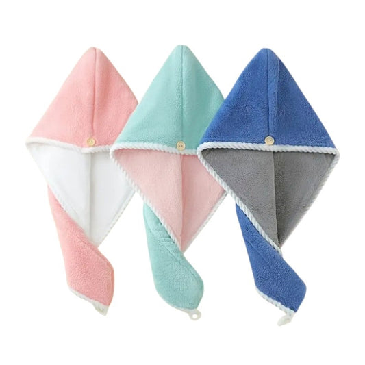 Toalla turbante de microfibra para el cabello secado rápido