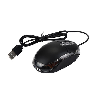 Mouse Óptico alámbrico con luces LED  Precisión y Comodidad