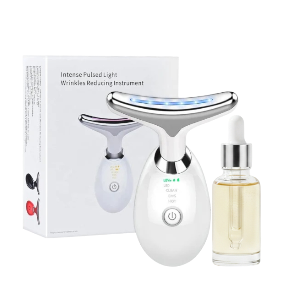 Combo rejuvenecedor masajeador facial + serum antiarrugas aguacate
