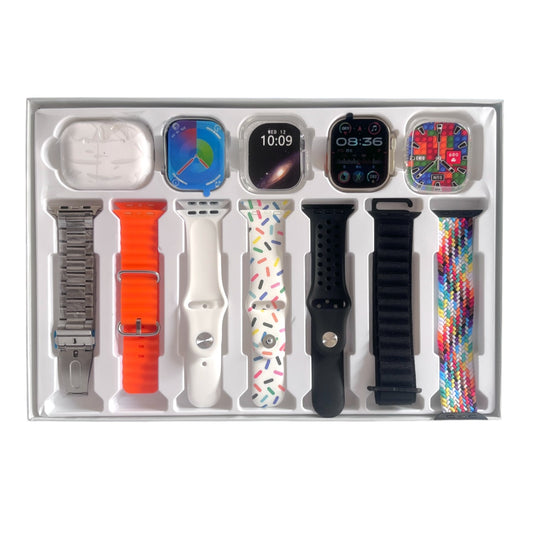 Combo 2 smartwatch i60 + 6 pulsos + 1 audífonos set 12 en 1