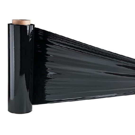 Rollo 25cm x 30m papel vinipel strech negro industrial