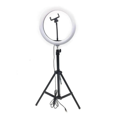 Aro de luz LED 26 cm con trípode 2mts  y soporte para celular