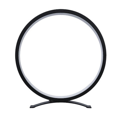 Lámpara de mesa LED circular decorativa regulable tricolor con alimentación USB