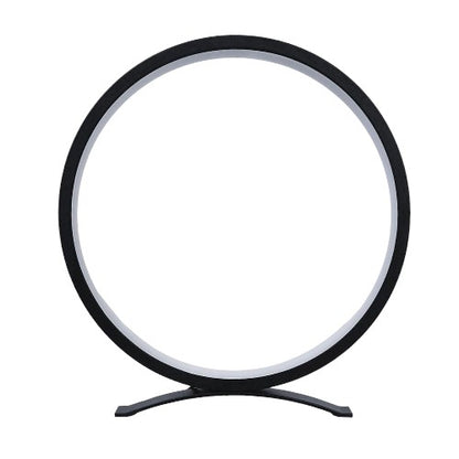 Lámpara de mesa LED circular decorativa regulable tricolor con alimentación USB