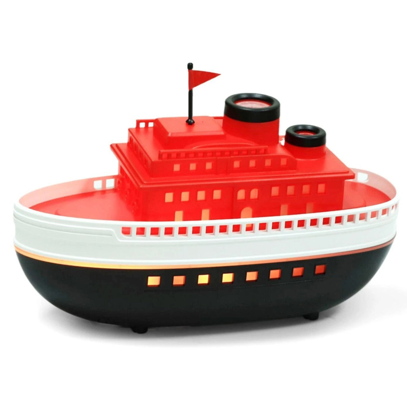 Difusor Humidificador Barco 300 ml estilo náutico con luces LED y vapor ultrasónico