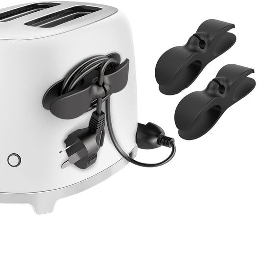 Porta cable adhesivo organizador x2 unidades para electrodomésticos