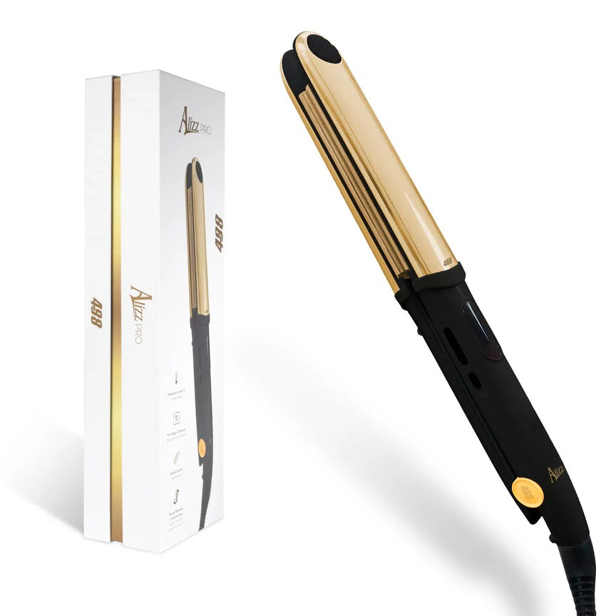 Plancha de Cabello  y Rizador Alizz 2 en 1 488 Titanium Gold 464 °F Original