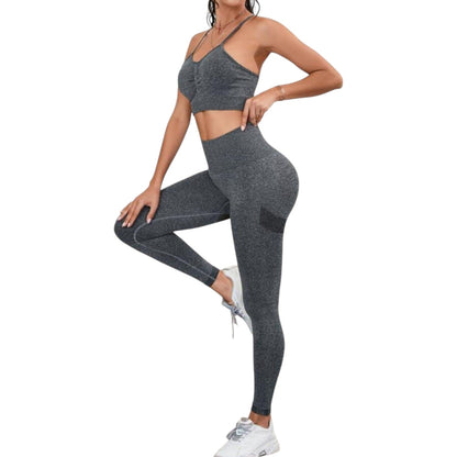 Conjunto Deportivo largo pantalón  moldeador con copa Talla Única